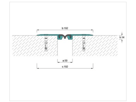 Qatar 50mm Surface Mounted Expansion Joint Profiles