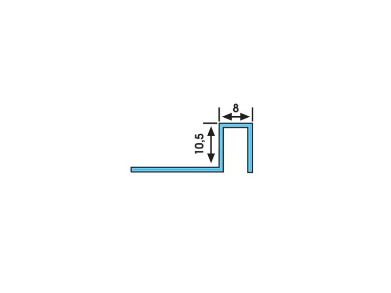 Qatar 10.5 mm Aluminium ceramic corner  profiles.