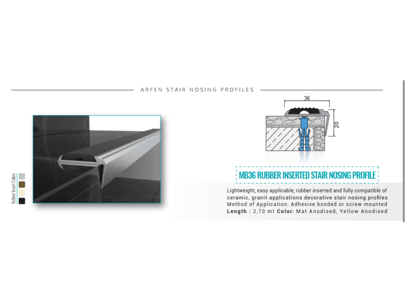 MB36 STAIR NOSING PROFILE