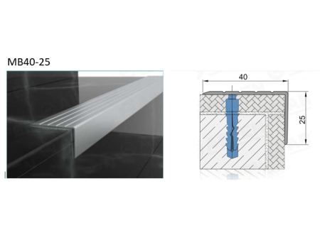 MB40-25 STAIR NOSING PROFILE