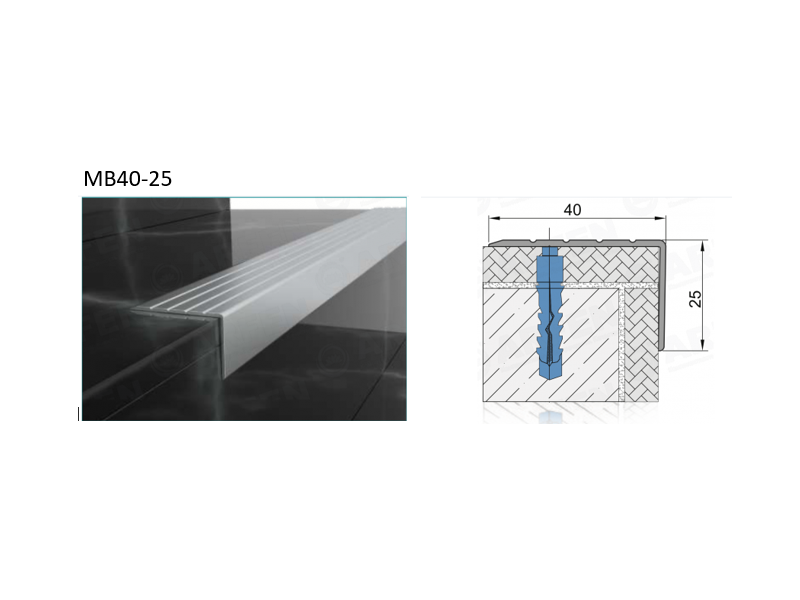 MB40-25 STAIR NOSING PROFILE