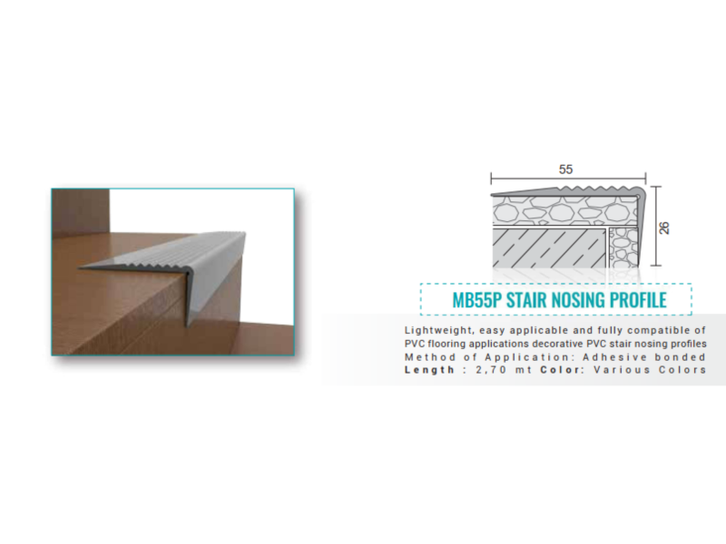 Qatar PVC STAIR NOSING PROFILE