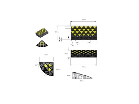 Kerb Ramp - Side Walk Ramp 15cm Height