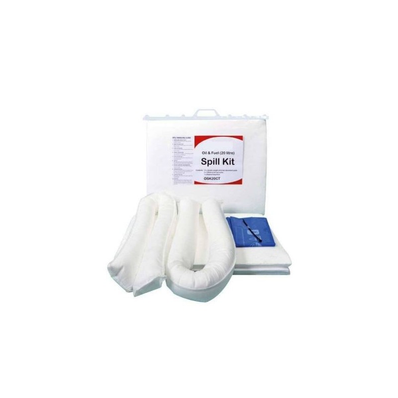 Qatar 20Ltr Oil & Fuel Spill Kit in ClipClose Plastic Bag