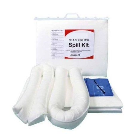 Qatar 20Ltr Oil & Fuel Spill Kit in ClipClose Plastic Bag